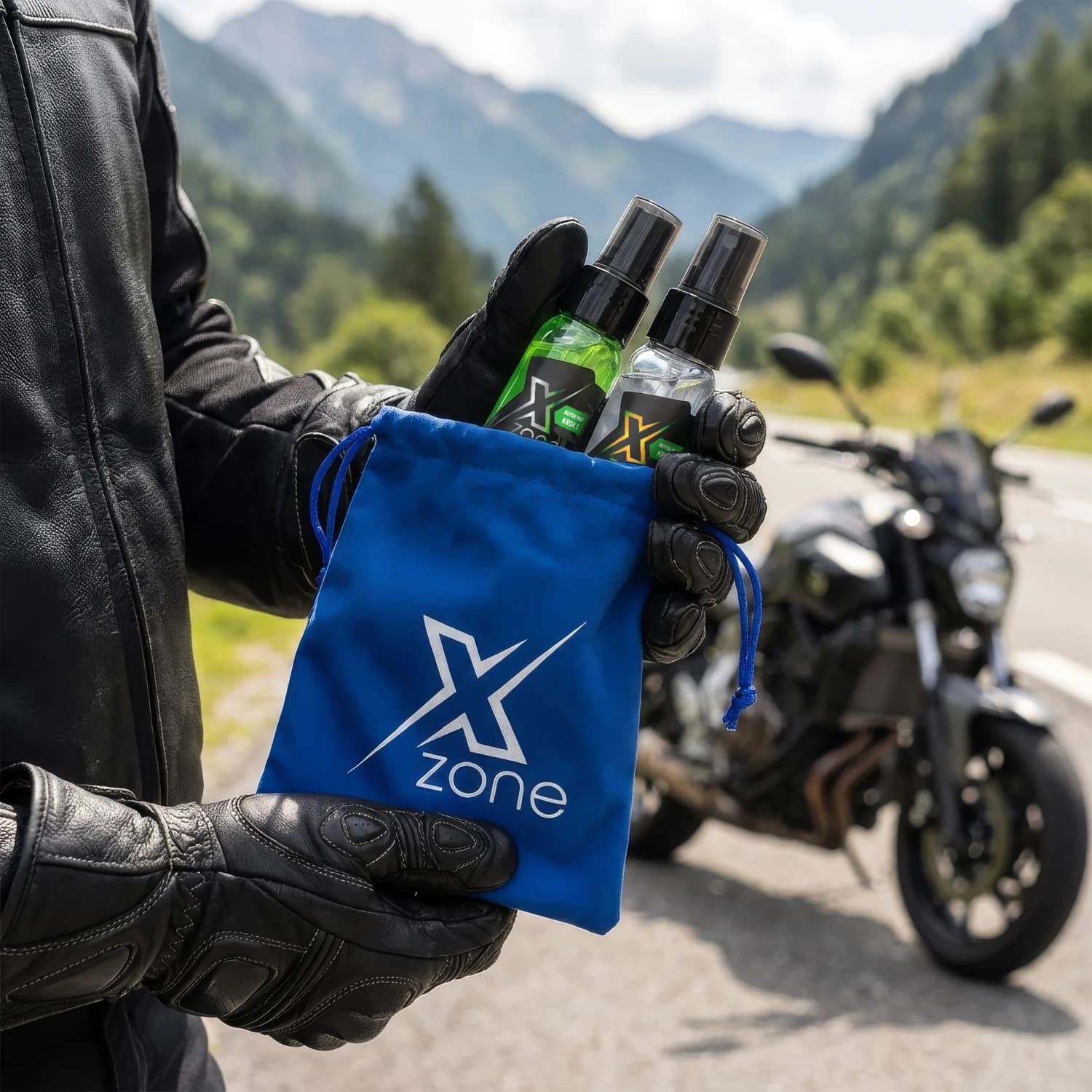 Detailer stosowany na kask motocyklowy