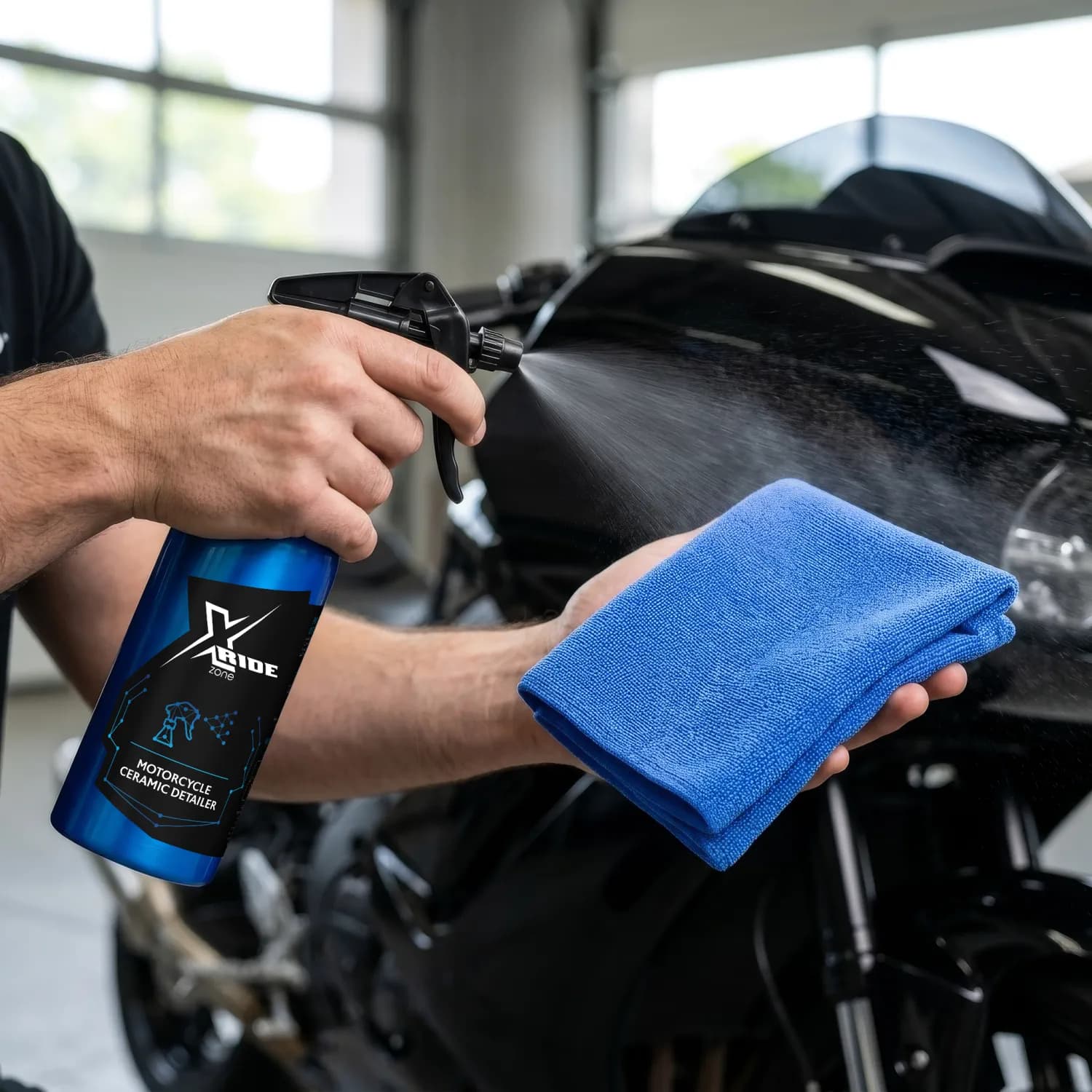 Ceramic Detailer na elementach motocykla - plastiki i lakier