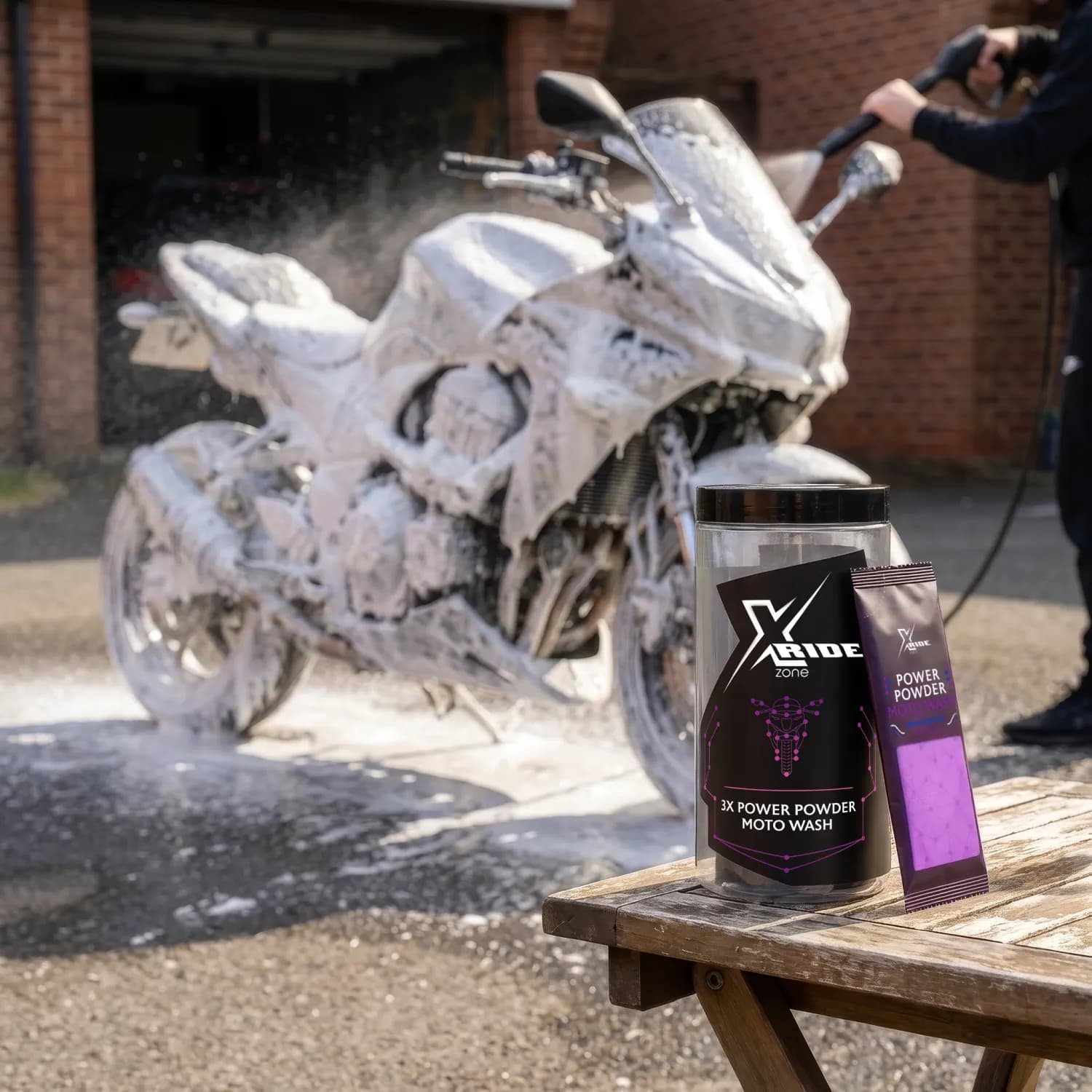 Quick wash - butelka roztworu Power Powder miedzy jazdami